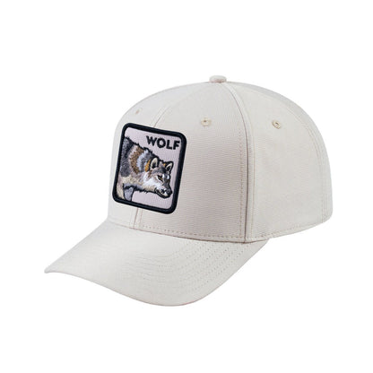 Wolf V2 6-Panel Baseball Cap with Beige front and Beige back